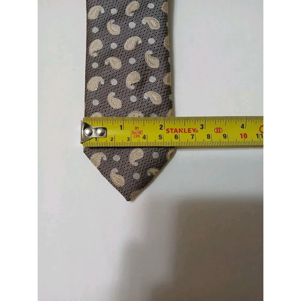 IMANI UOMO MULTICOLOR PAISLEY STYLE EMBROIDERED SILK TOUCH NECK TIE - 62